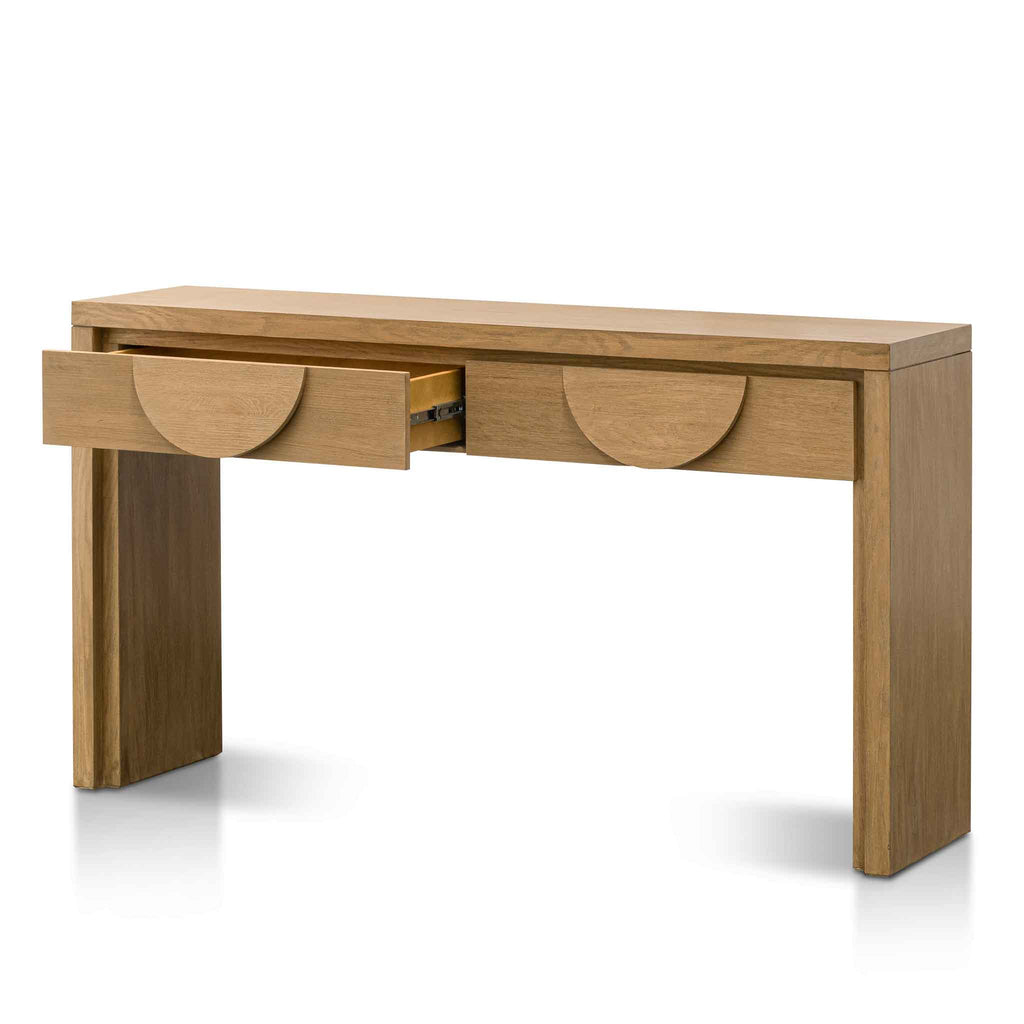Bonnie 140cm Console Table with Drawers - Dusty Oak