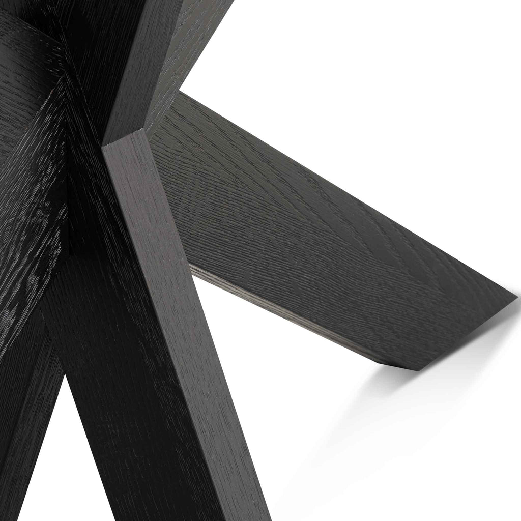 Johnathon 1.6m Console Table - Textured Espresso Black