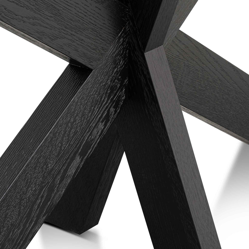 Johnathon 1.6m Console Table - Textured Espresso Black