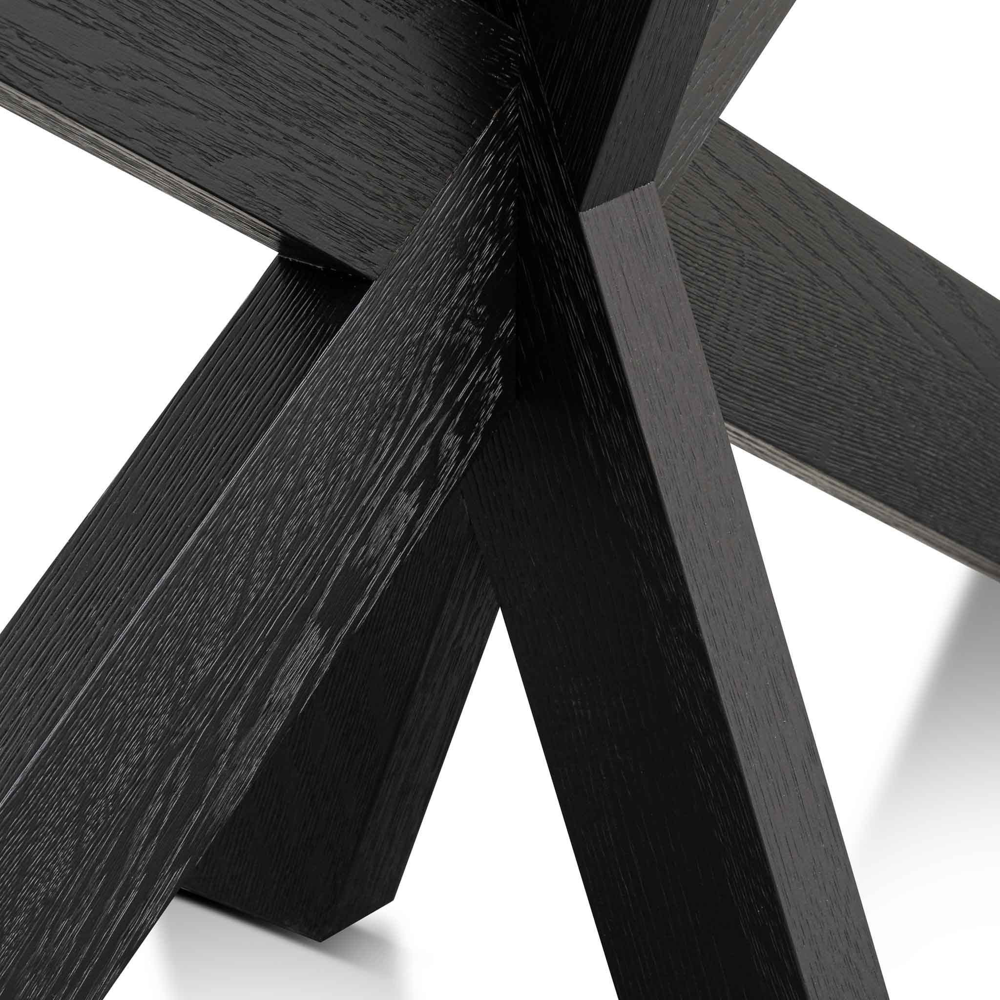 Johnathon 1.6m Console Table - Textured Espresso Black
