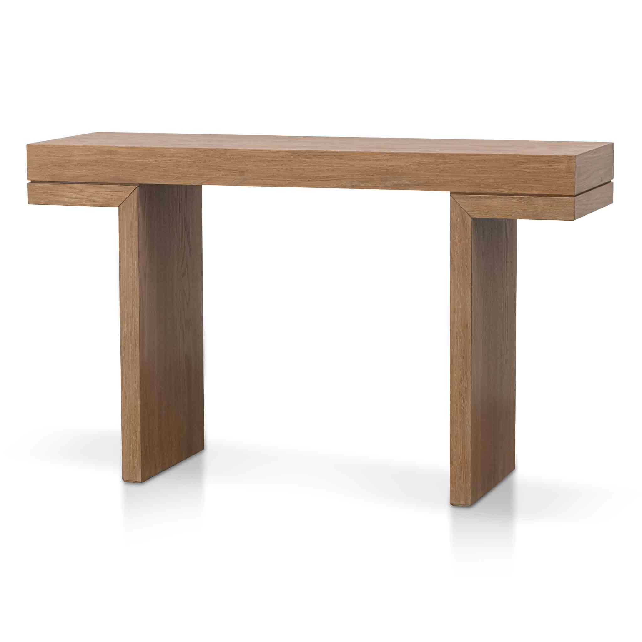 Minvera 1.3m Console Table - Dusty Oak