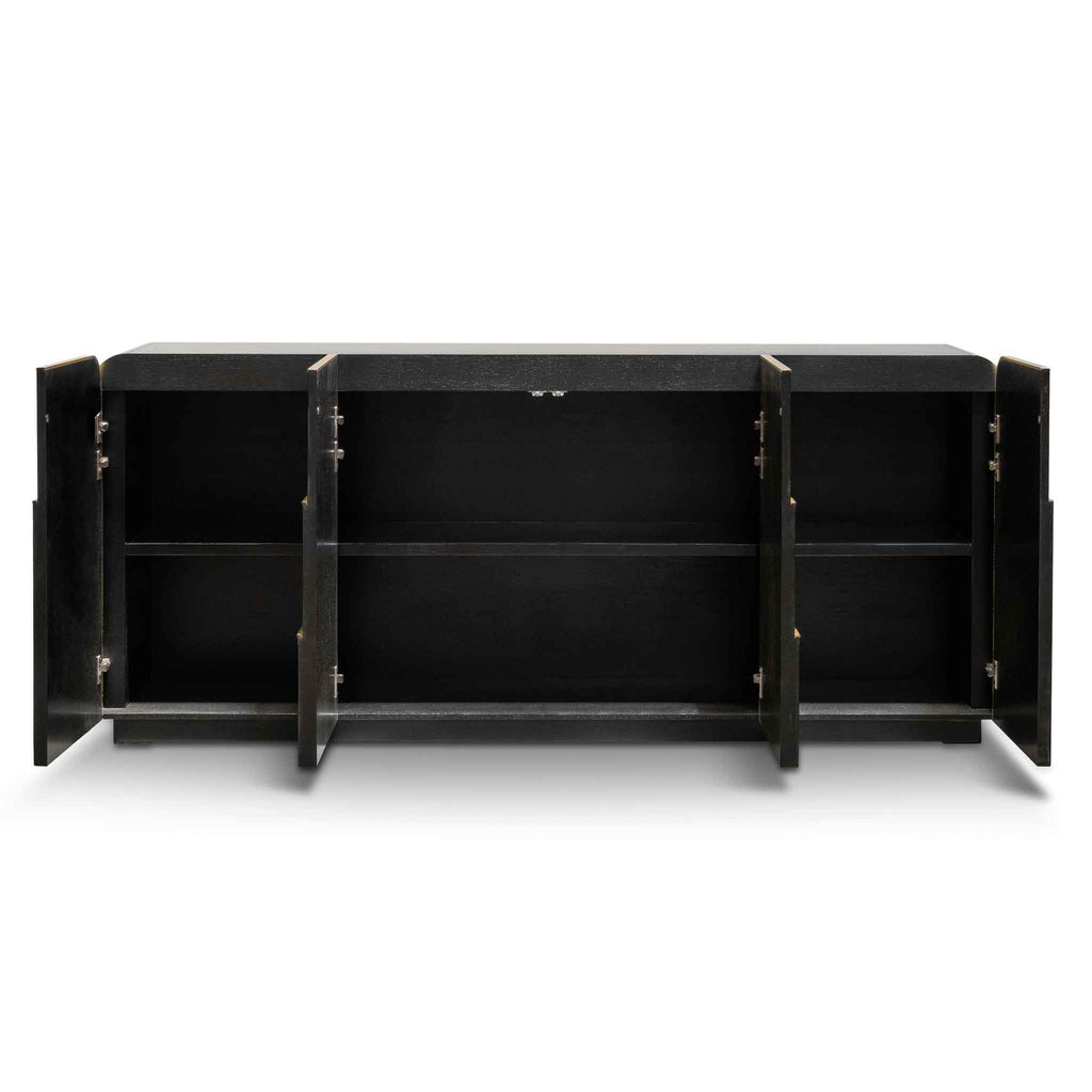 Harley 2m Buffet Unit - Textured Espresso Black