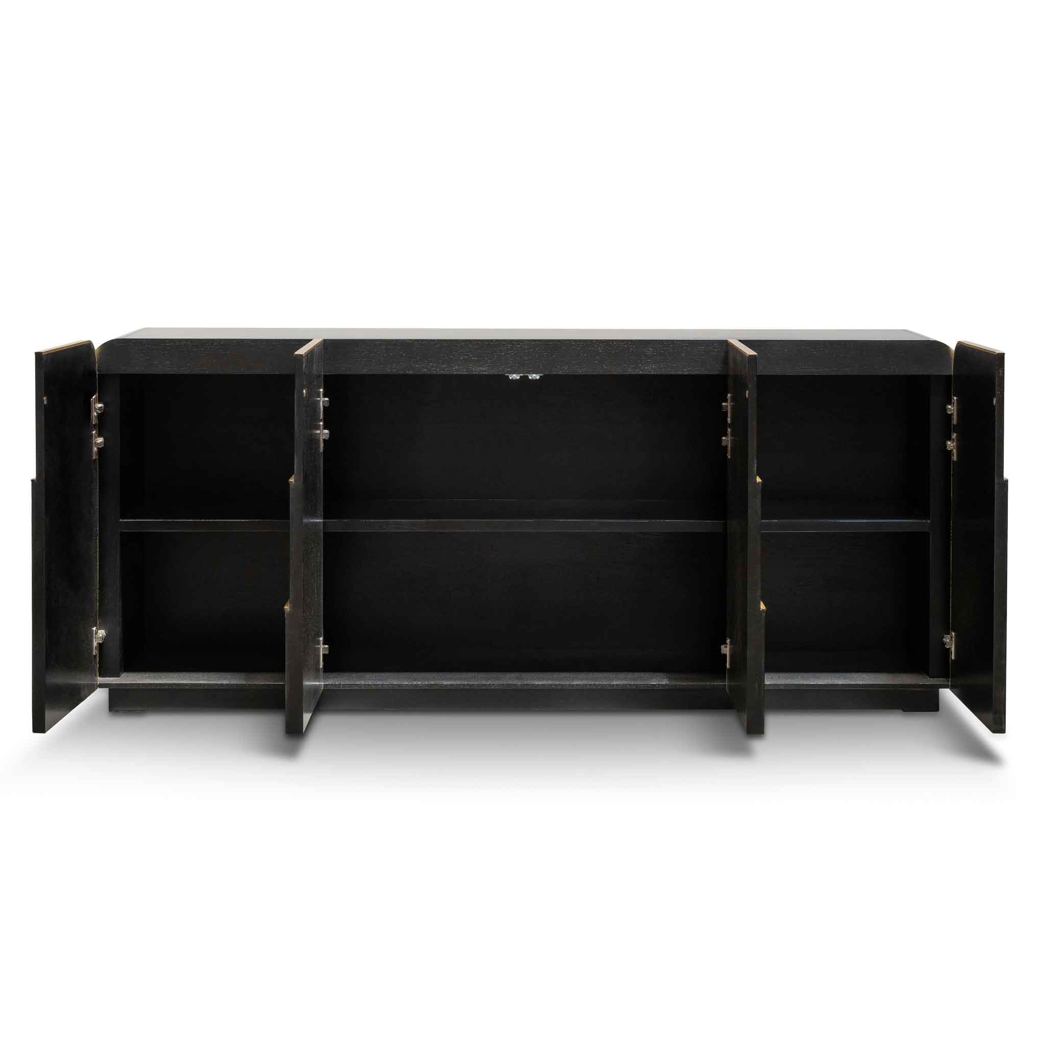 Harley 2m Buffet Unit - Textured Espresso Black