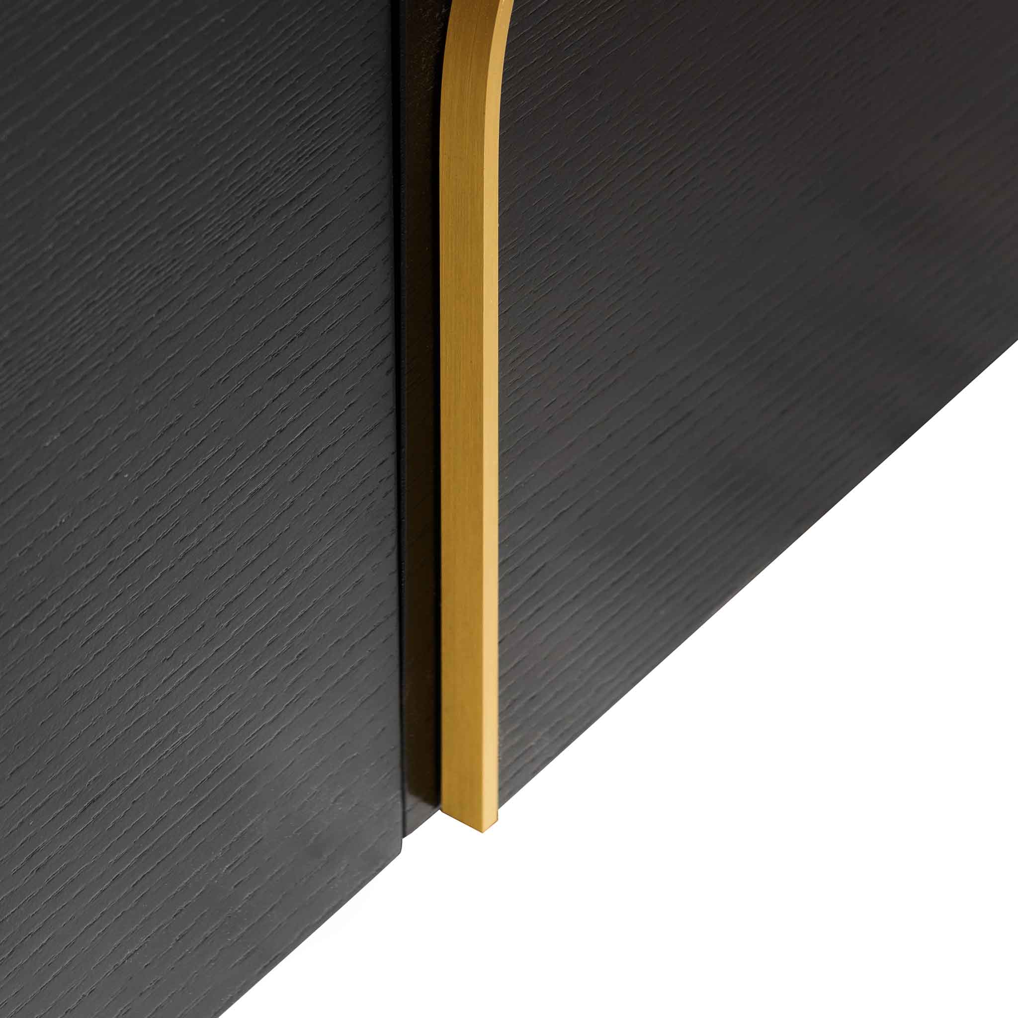 Harley 2m Buffet Unit - Textured Espresso Black