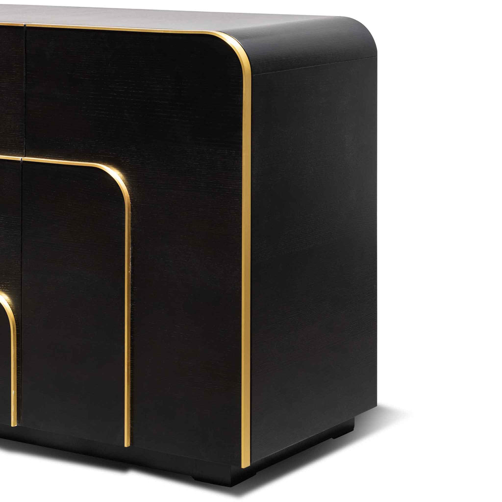 Harley 2m Buffet Unit - Textured Espresso Black