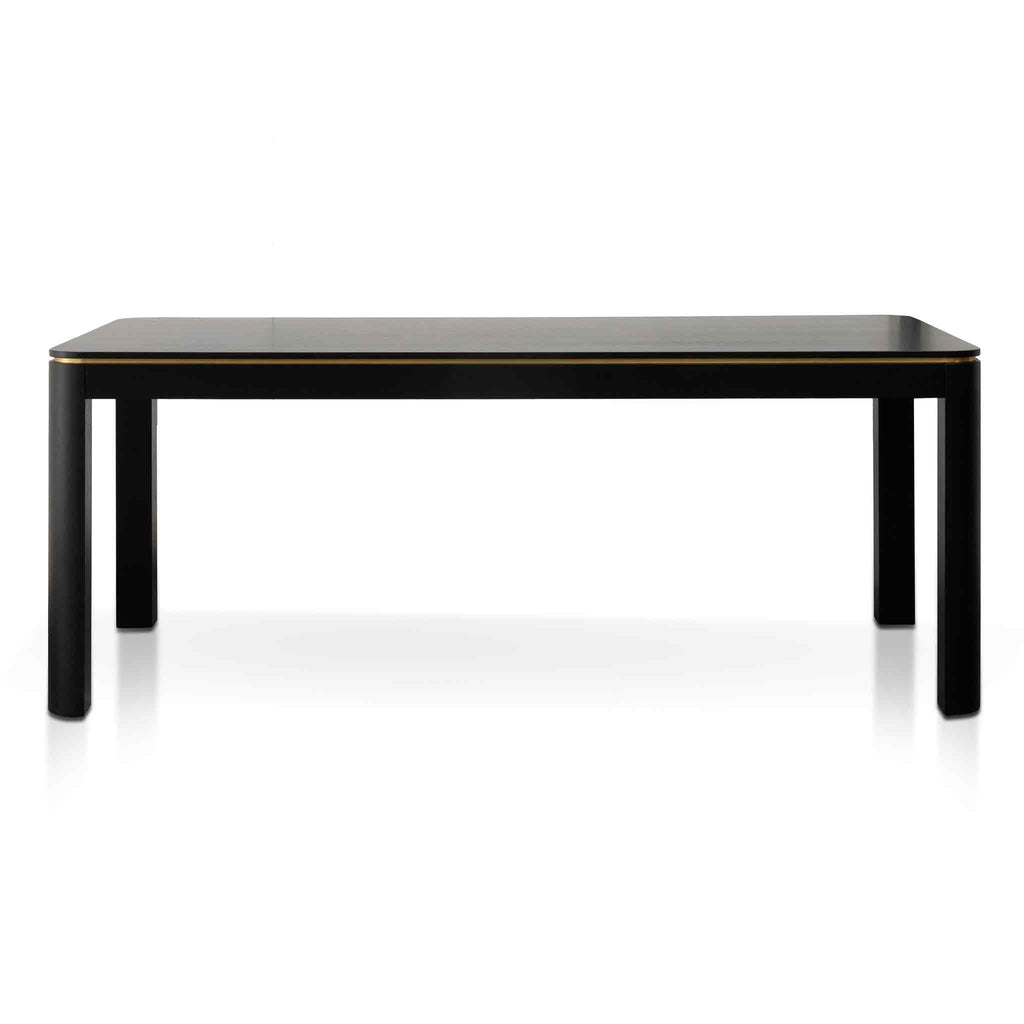 CDT6317-VA 2m Dining Table - Textured Espresso Black