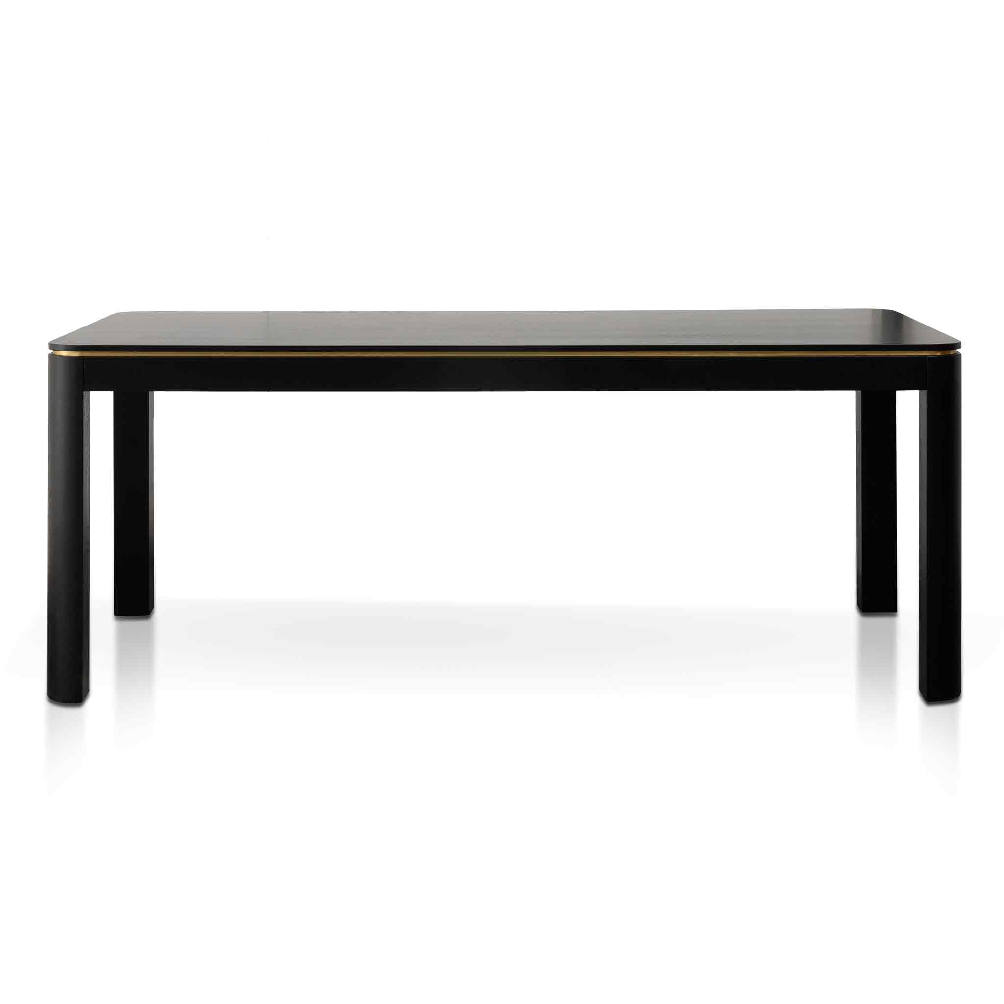 CDT6317-VA 2m Dining Table - Textured Espresso Black