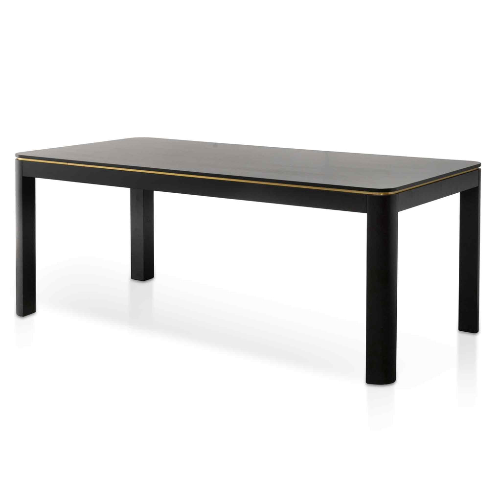CDT6317-VA 2m Dining Table - Textured Espresso Black