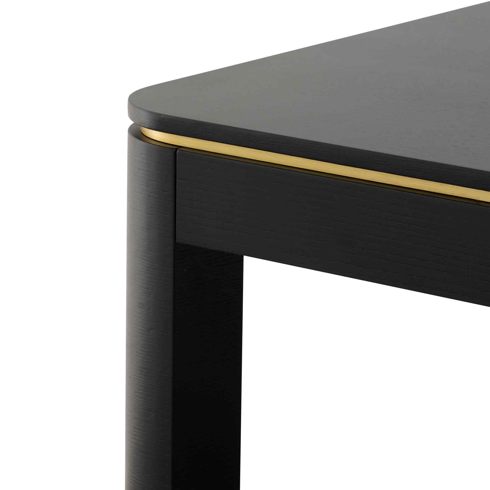 CDT6317-VA 2m Dining Table - Textured Espresso Black