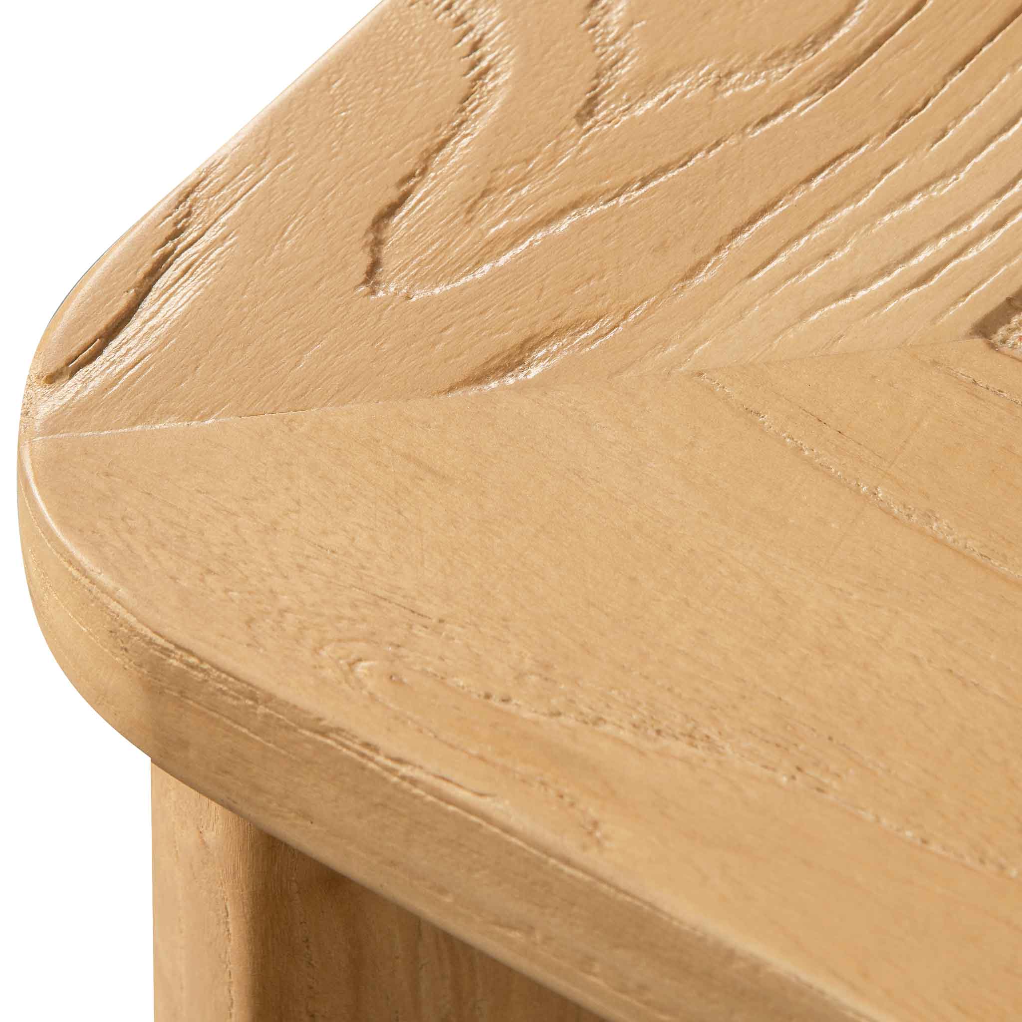 CDT6400-CH 2.4m Wood Dining Table - Elm Distress Natural