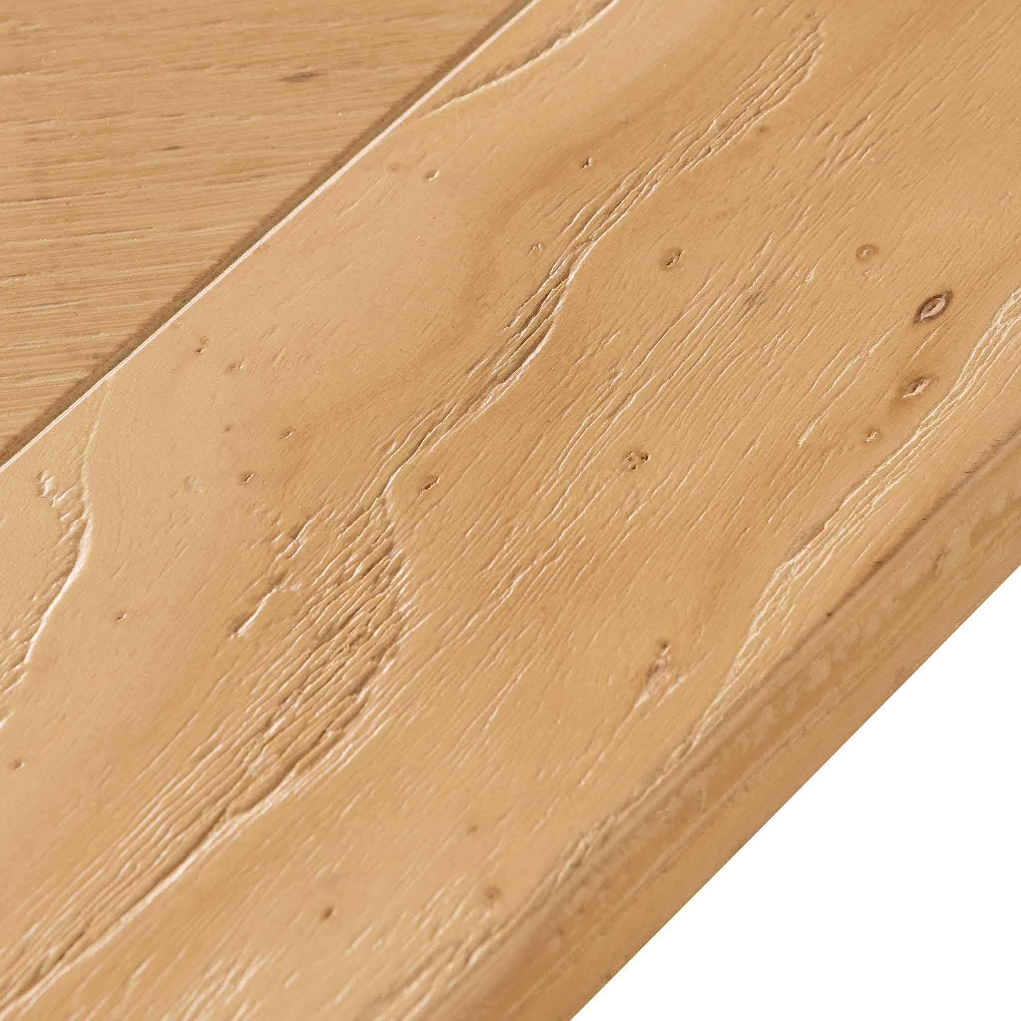 CDT6400-CH 2.4m Wood Dining Table - Elm Distress Natural