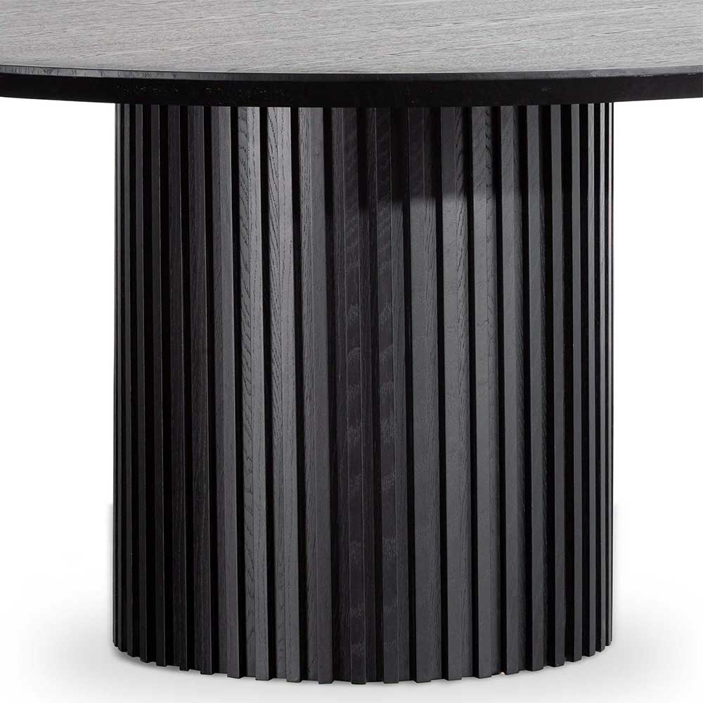 Marty 1.5m Wooden Round Dining Table - Black