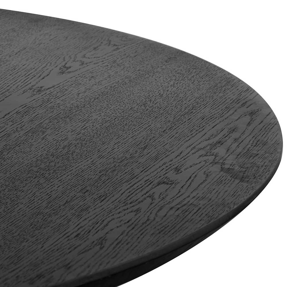 Marty 1.5m Wooden Round Dining Table - Black