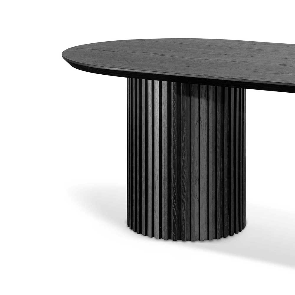 Marty 2.8m Wooden Dining Table - Black