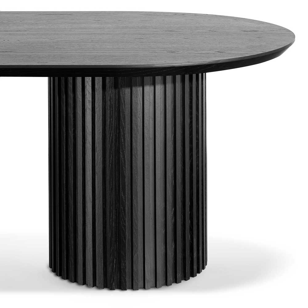 Marty 2.8m Wooden Dining Table - Black