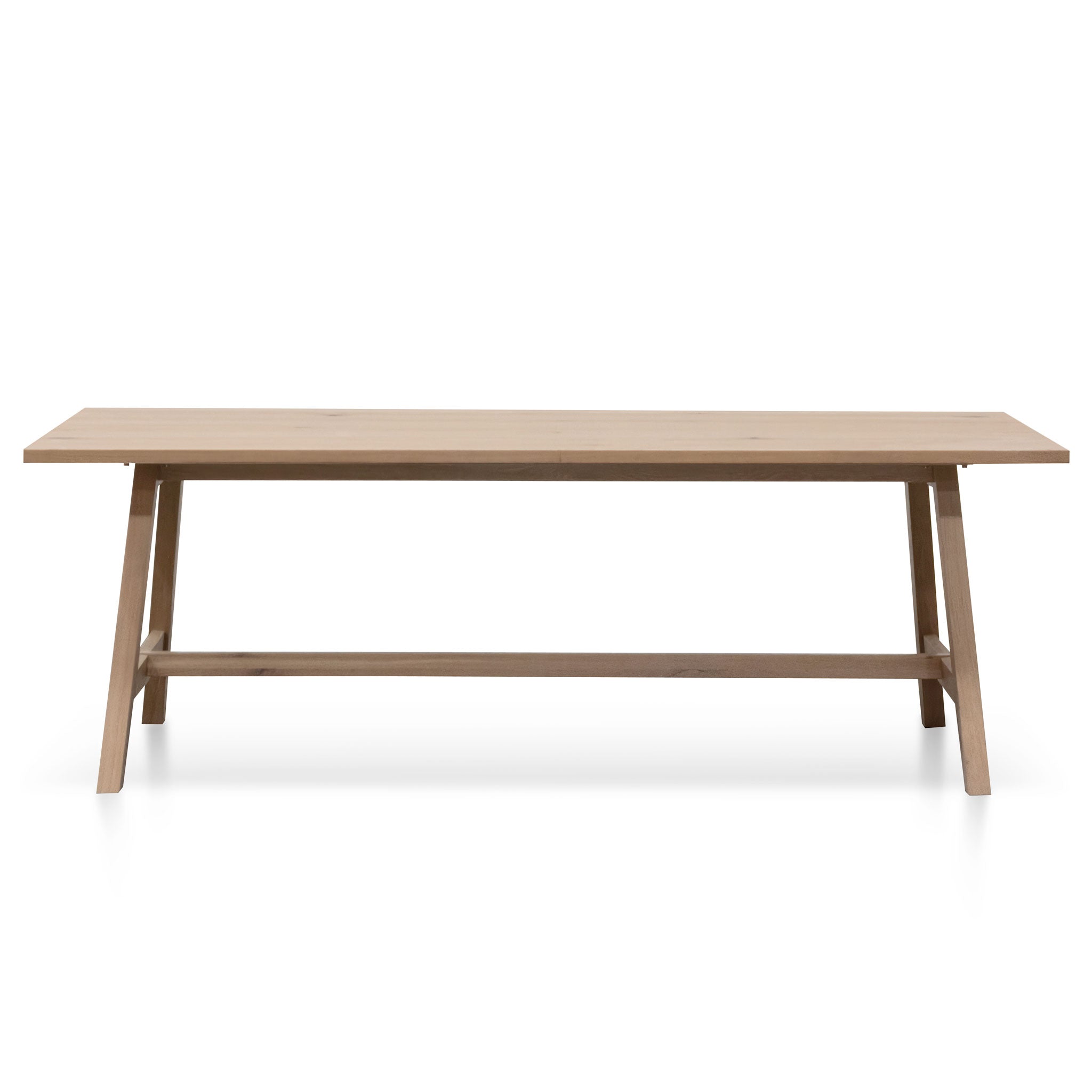 Murillo 2.2m Wooden Dining Table - Washed Natural