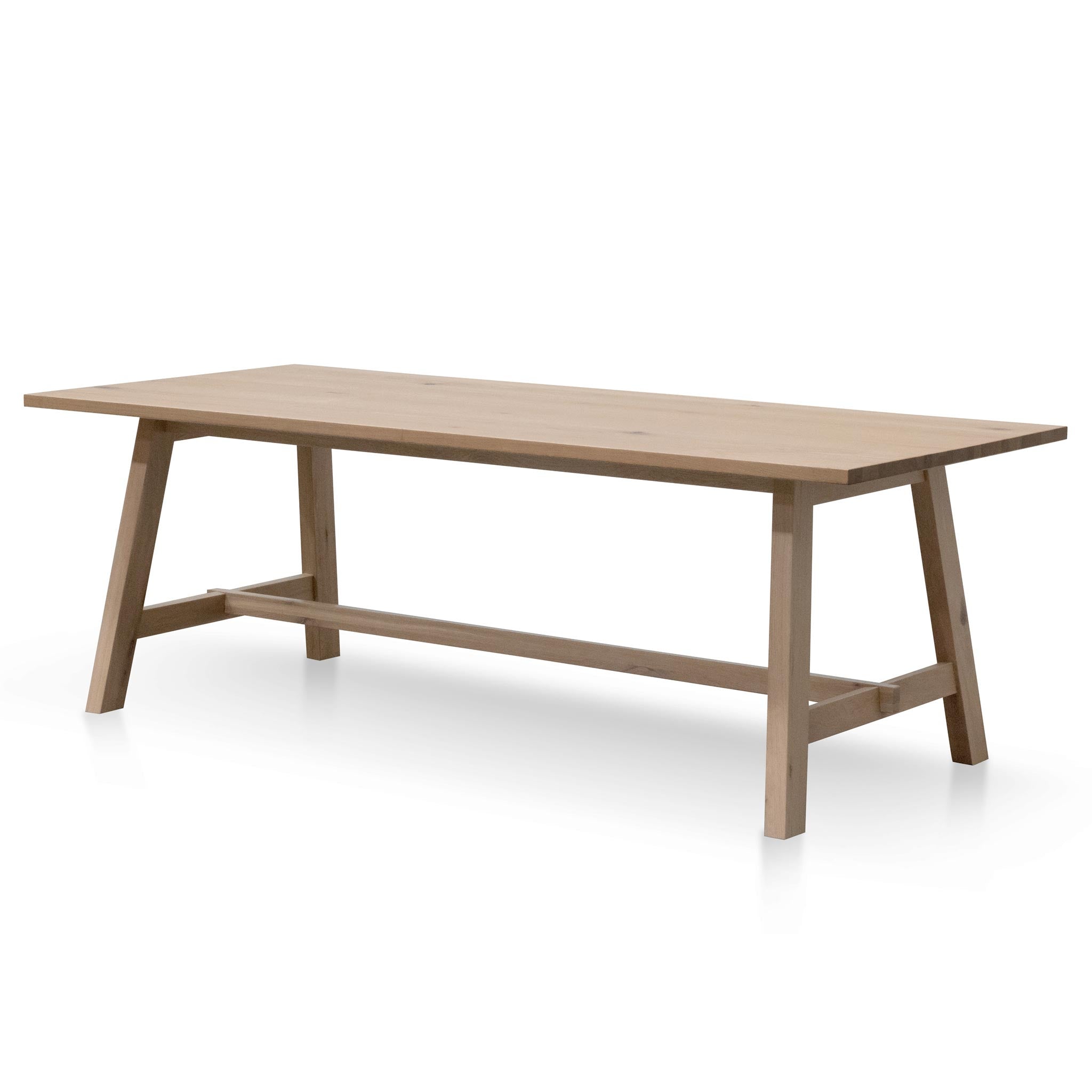 Murillo 2.2m Wooden Dining Table - Washed Natural