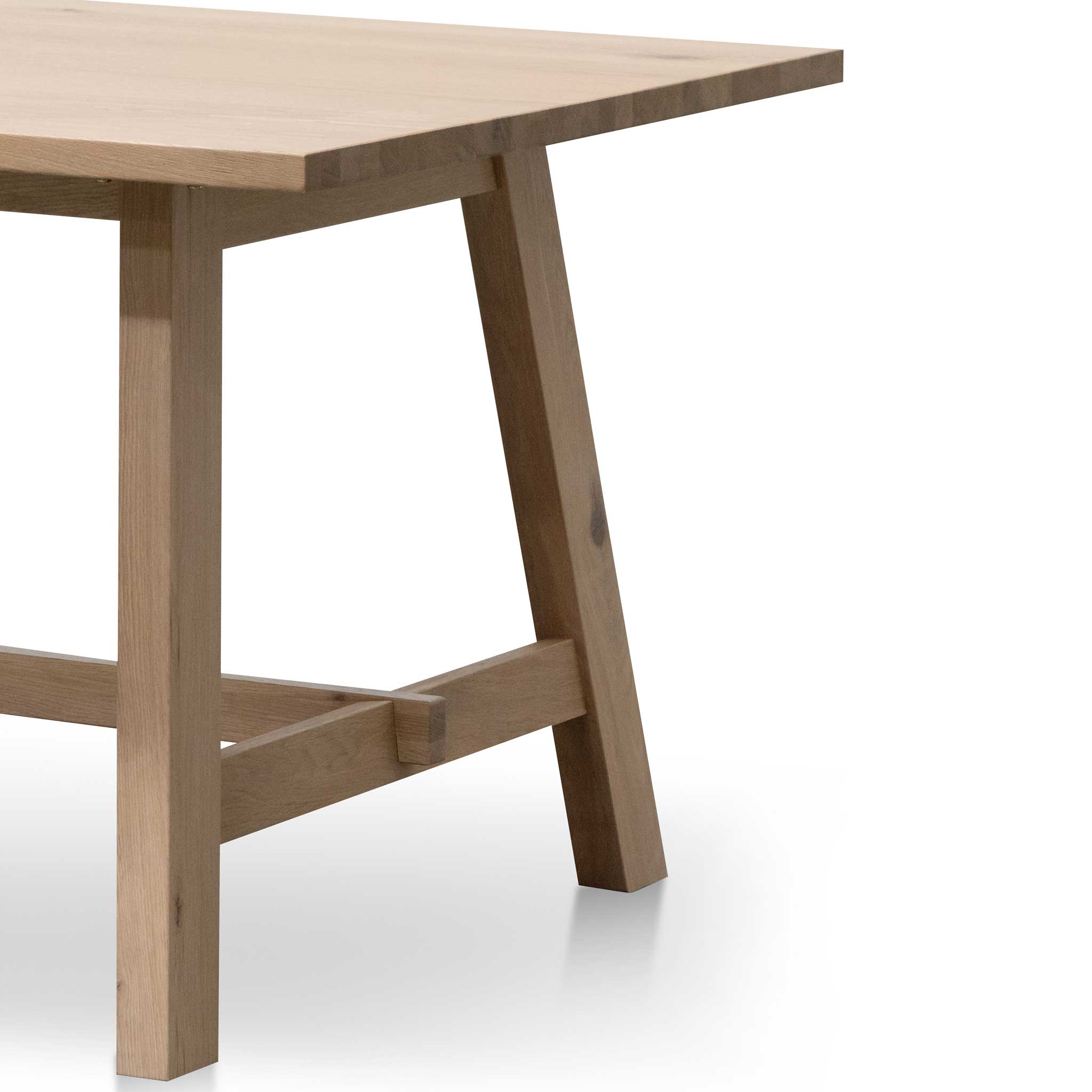 Murillo 2.2m Wooden Dining Table - Washed Natural