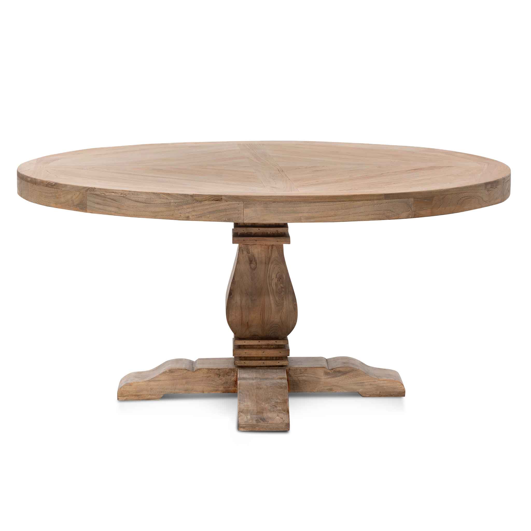 Nena 1.6m Round Dining Table - Natural Top