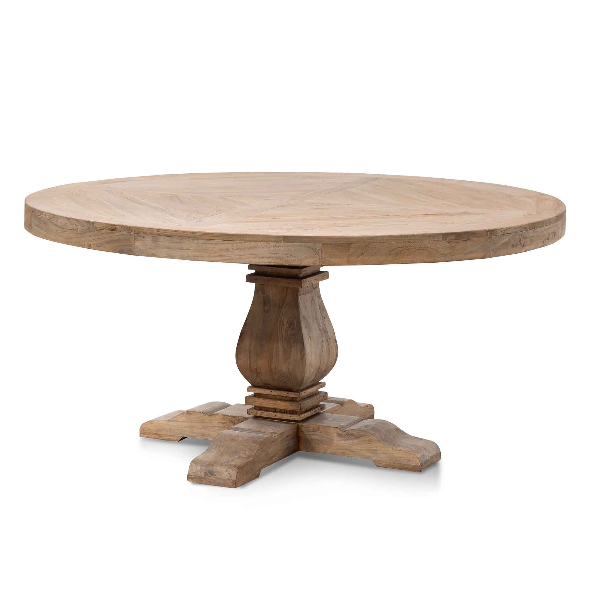 Nena 1.6m Round Dining Table - Natural Top