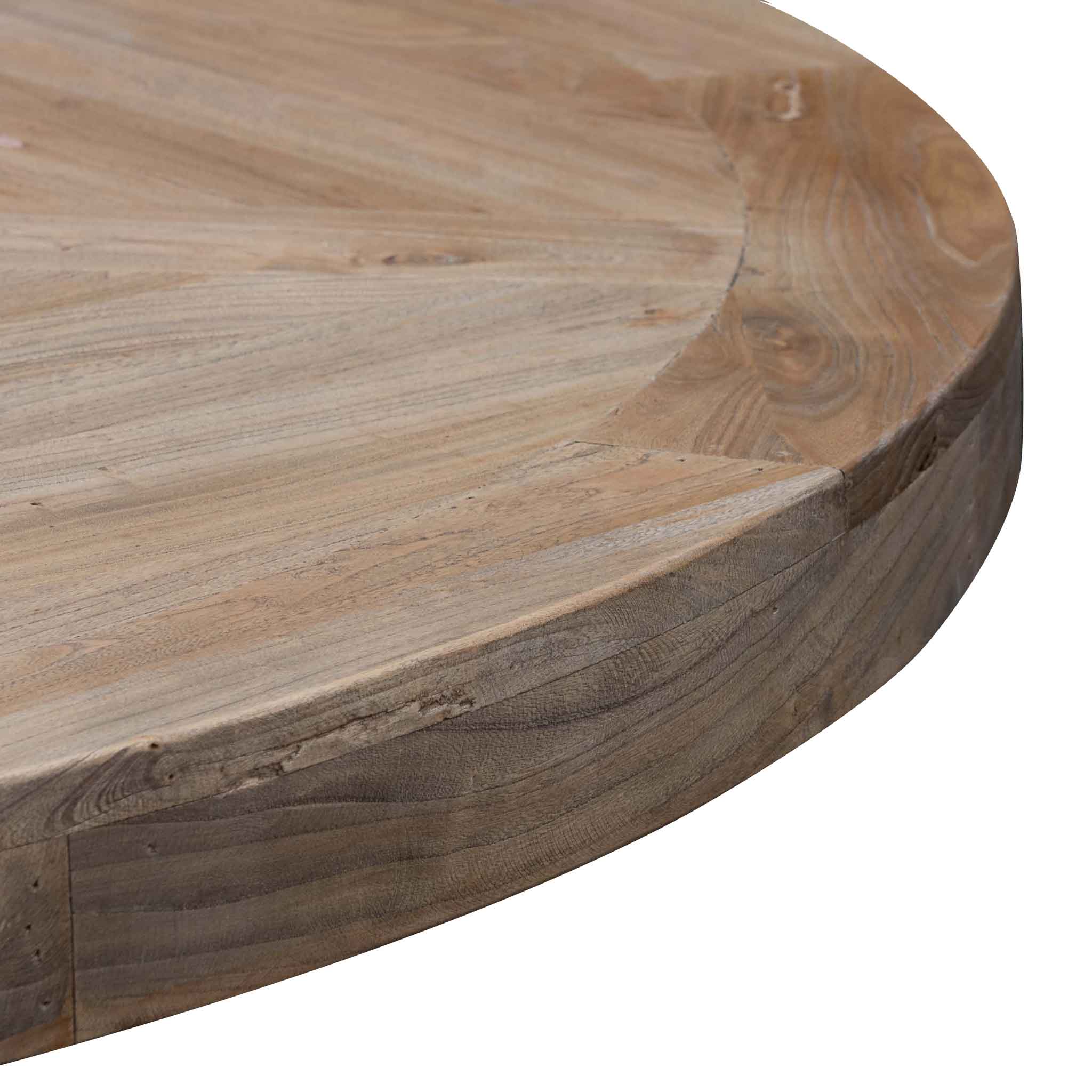 Nena 1.6m Round Dining Table - Natural Top