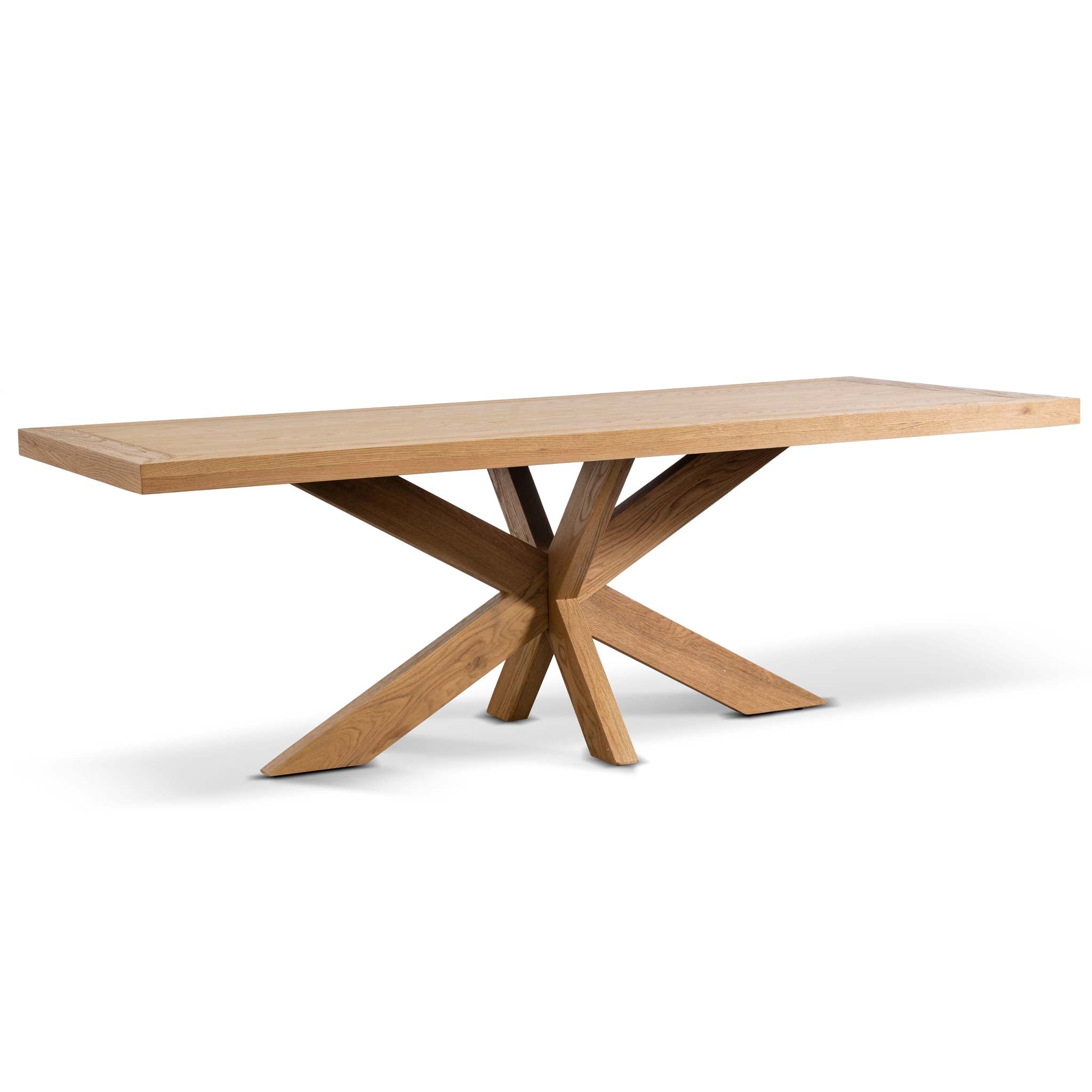 CDT6629-CH 2.2m Wooden Dining Table - Distress Natural