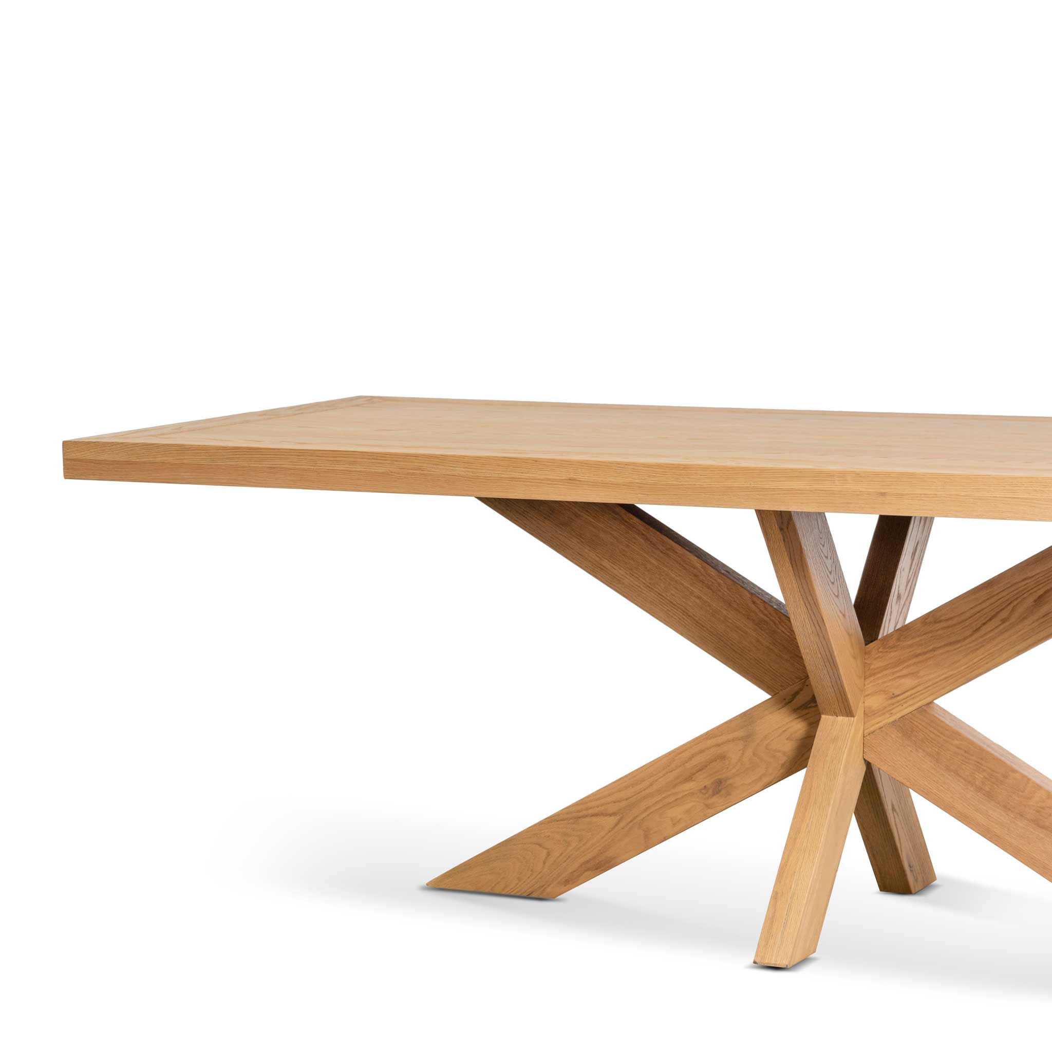 CDT6629-CH 2.2m Wooden Dining Table - Distress Natural