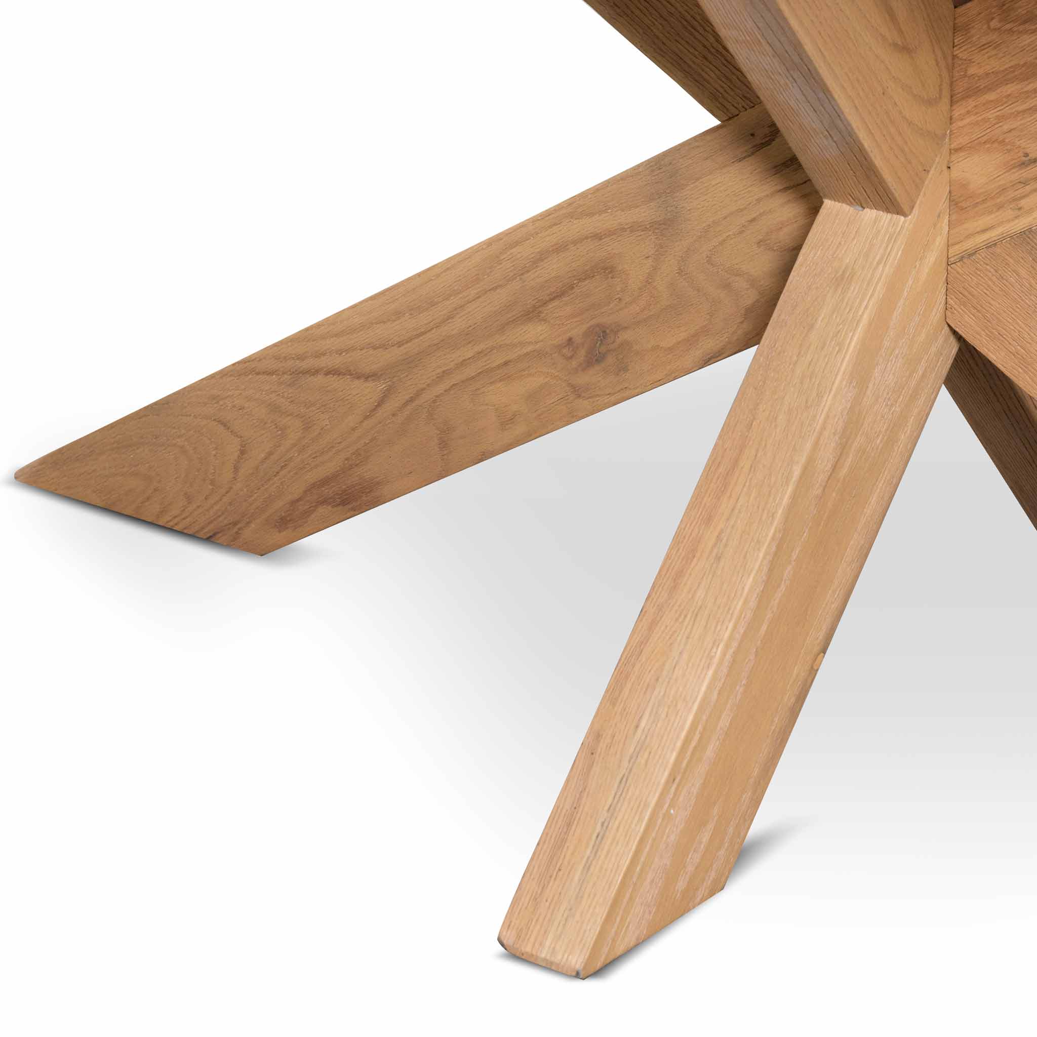 CDT6629-CH 2.2m Wooden Dining Table - Distress Natural