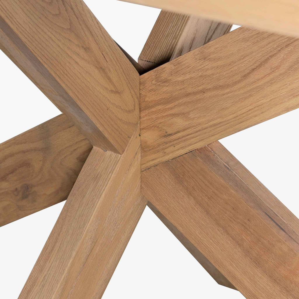 CDT6629-CH 2.2m Wooden Dining Table - Distress Natural