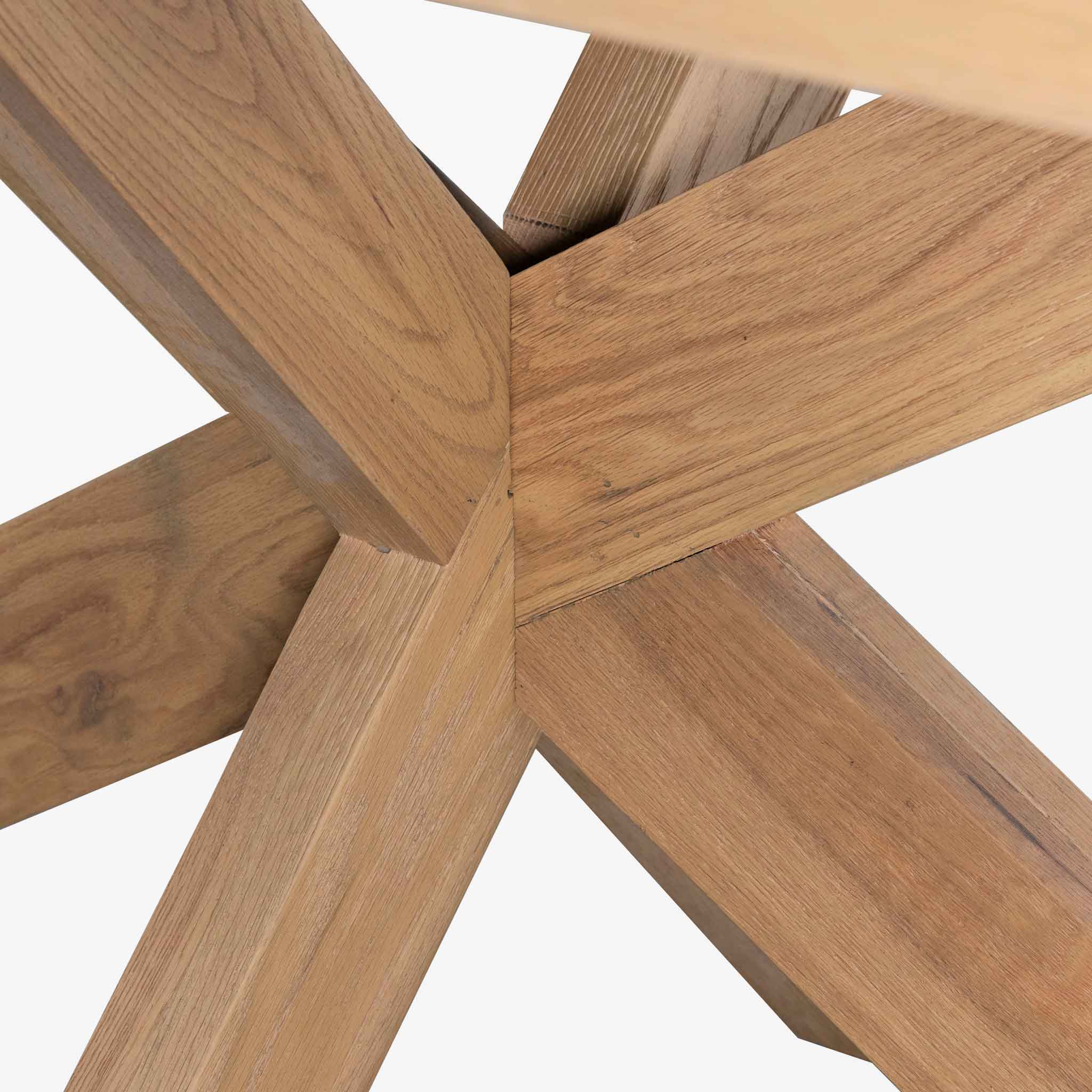 CDT6629-CH 2.2m Wooden Dining Table - Distress Natural