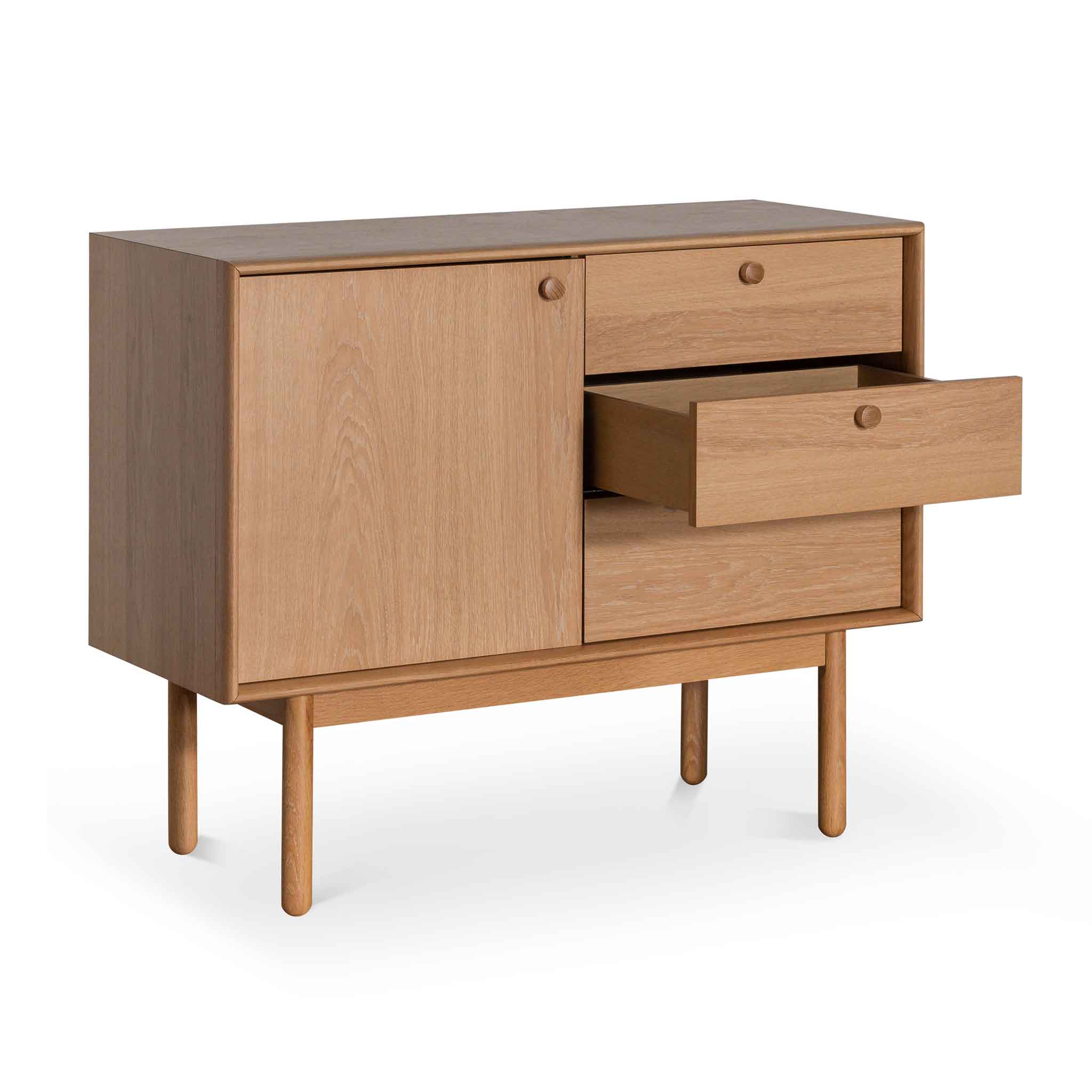 Kenston Narrow Wooden Sideboard and Buffet - Natural