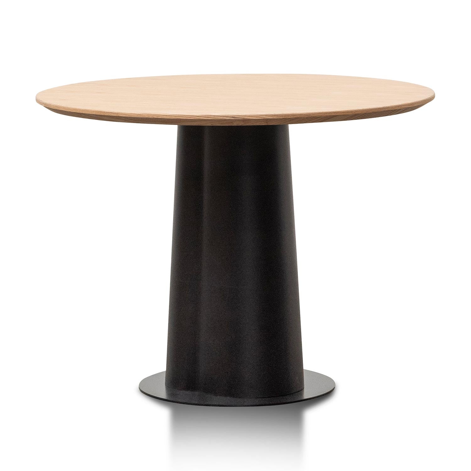 Round Wooden Dining Table - Natural Top