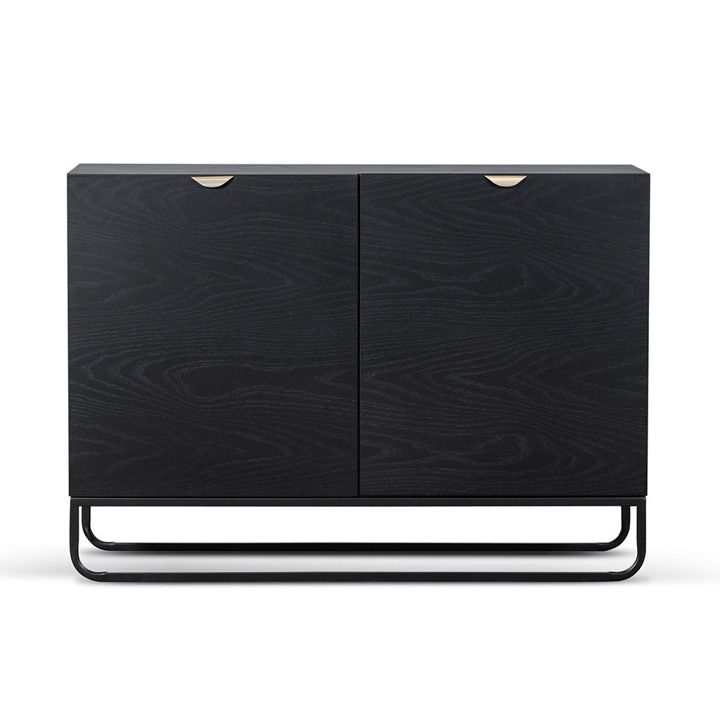 1.2m Wooden Sideboard - Black