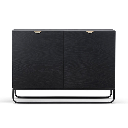 1.2m Wooden Sideboard - Black