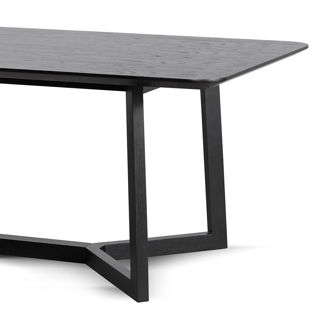 CDT6713-CN 2.4m Wooden Dining Table - Full Black