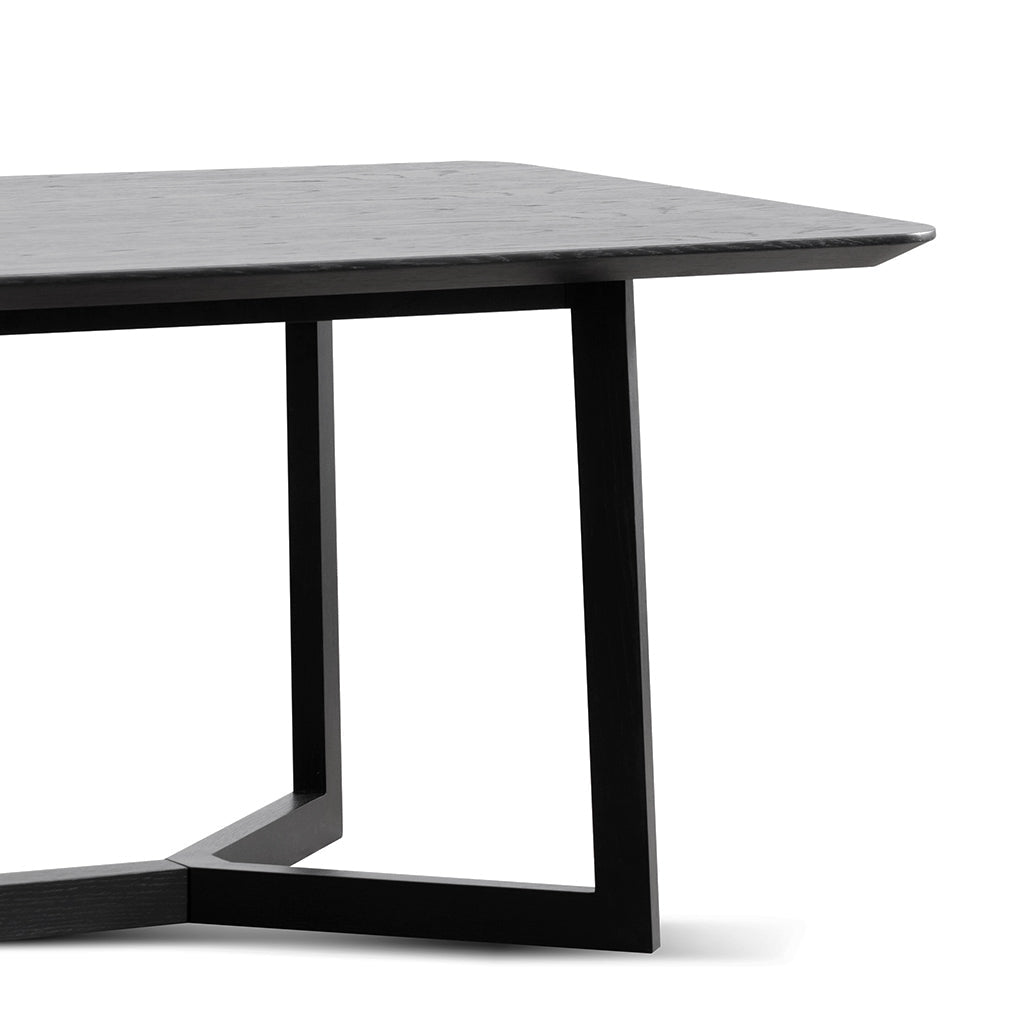 CDT6713-CN 2.4m Wooden Dining Table - Full Black