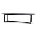CDT6714-CN 2.95m Wooden Dining Table - Full Black