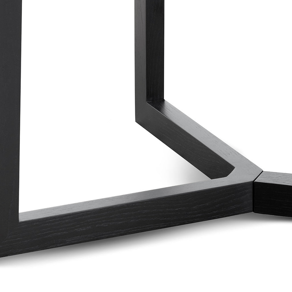 CDT6714-CN 2.95m Wooden Dining Table - Full Black