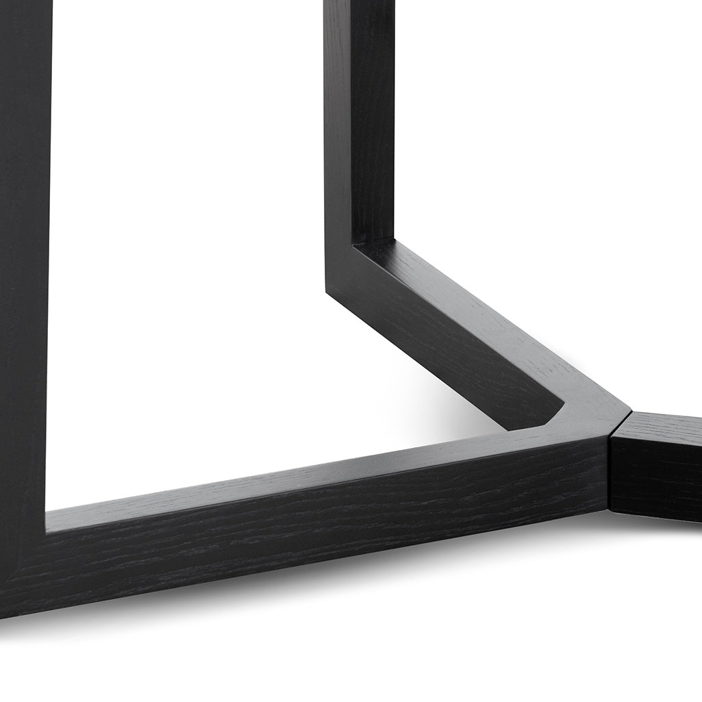 CDT6714-CN 2.95m Wooden Dining Table - Full Black