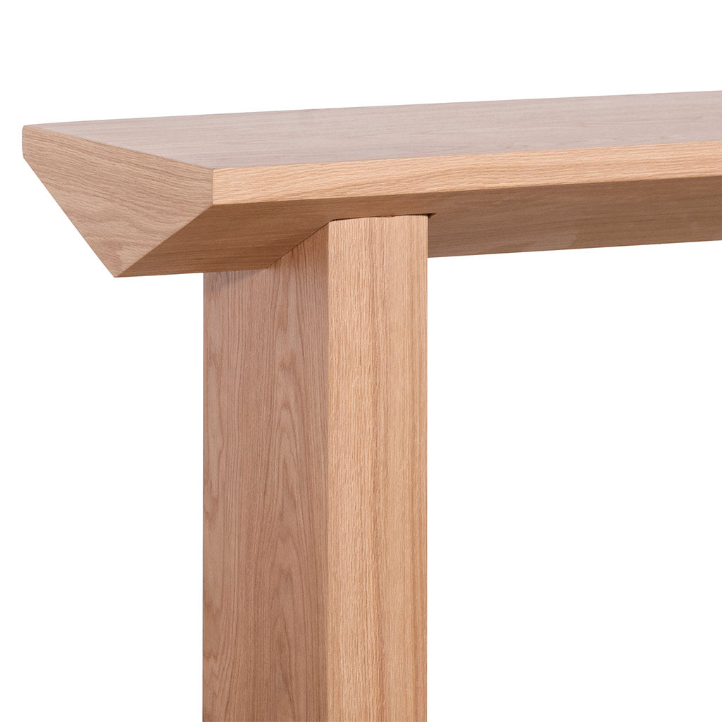 1.4m Oak Console Table - Natural