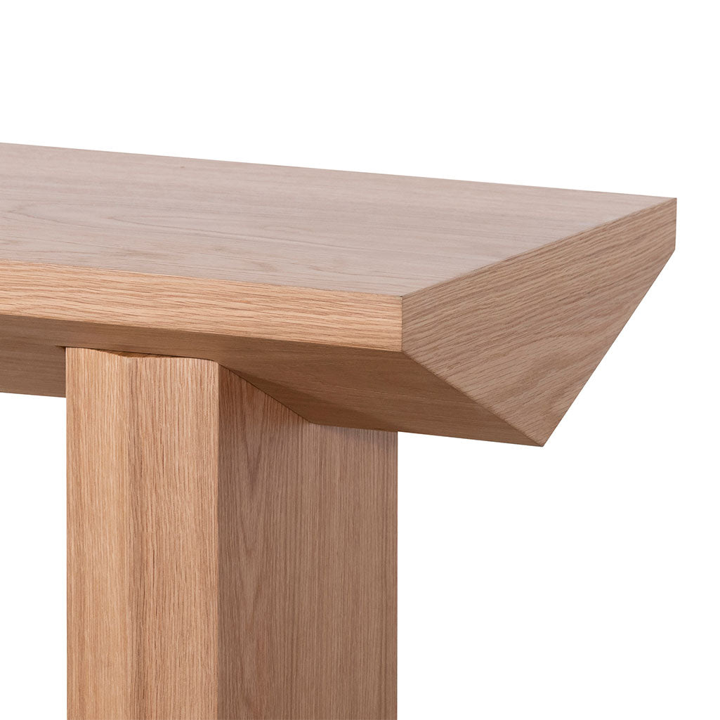 1.4m Oak Console Table - Natural