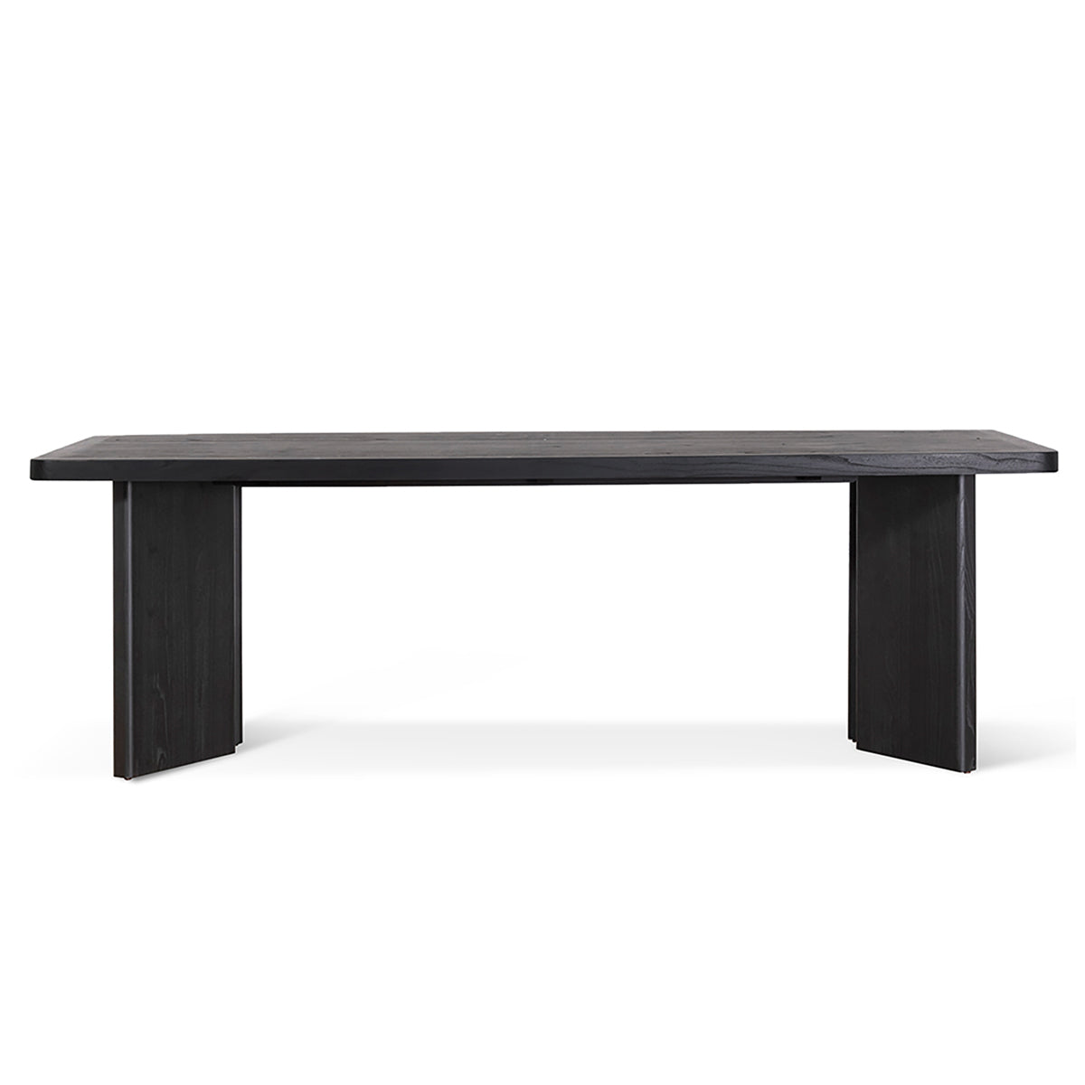 2.4m Elm Dining Table - Full Black