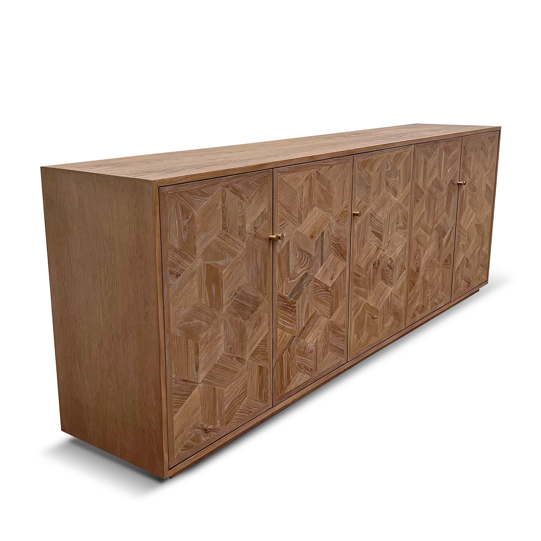 Clinton 2.4m Elm Sideboard Unit - Natural