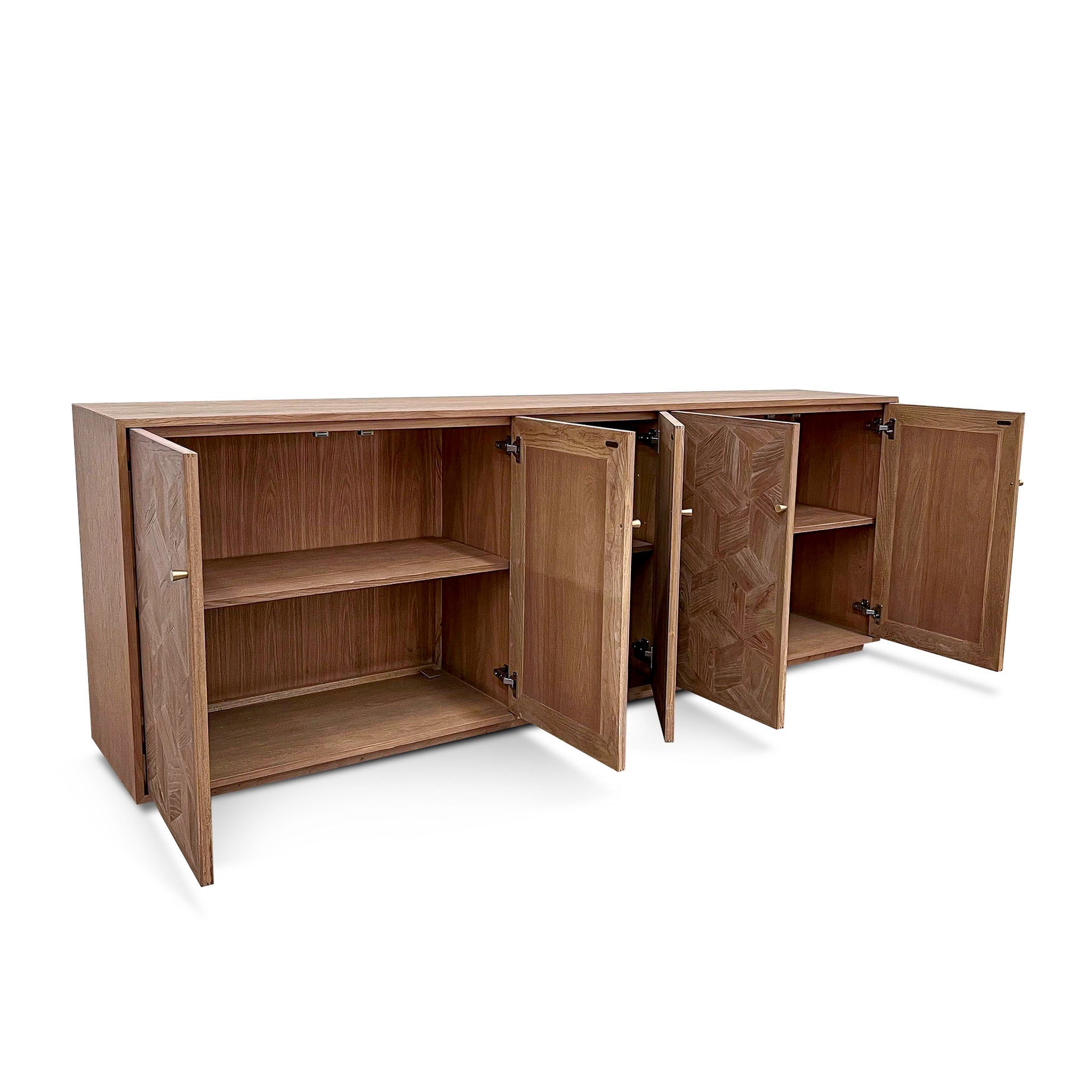 Clinton 2.4m Elm Sideboard Unit - Natural