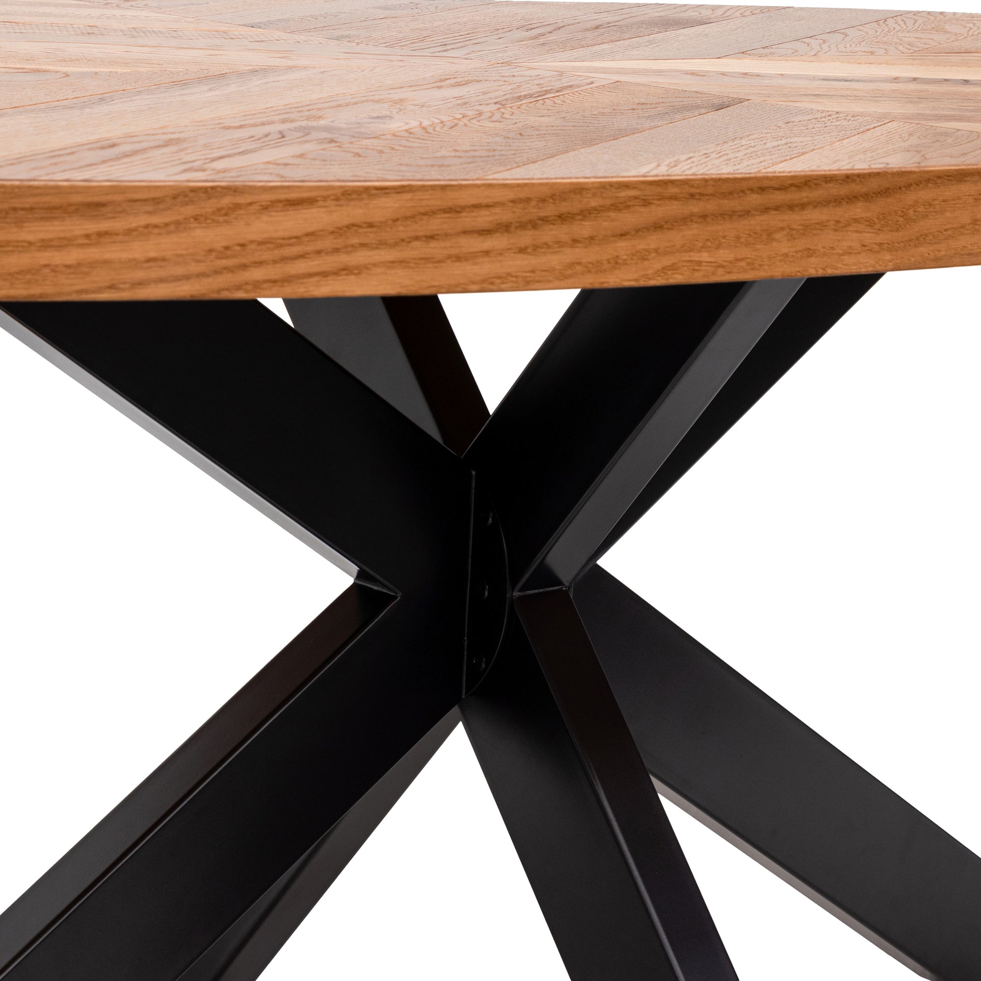 European Knotty Oak 6 Seater Dining Table