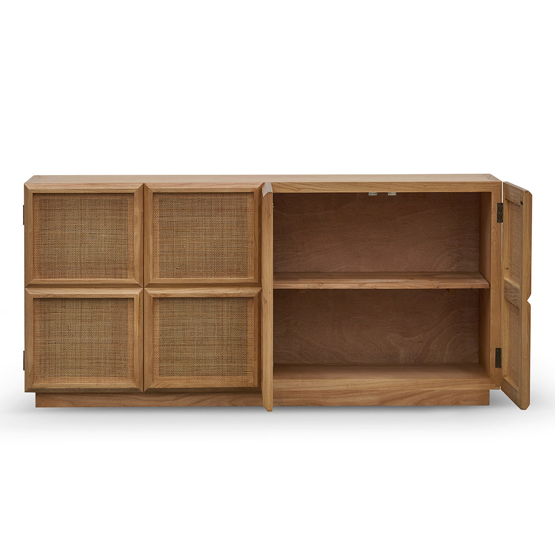 1.8m Rattan Door Sideboard - Natural