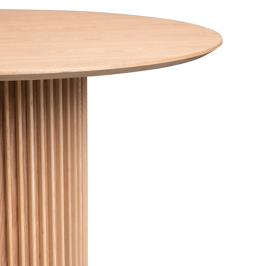 Romano 1.2m Round Wooden Dining Table - Natural