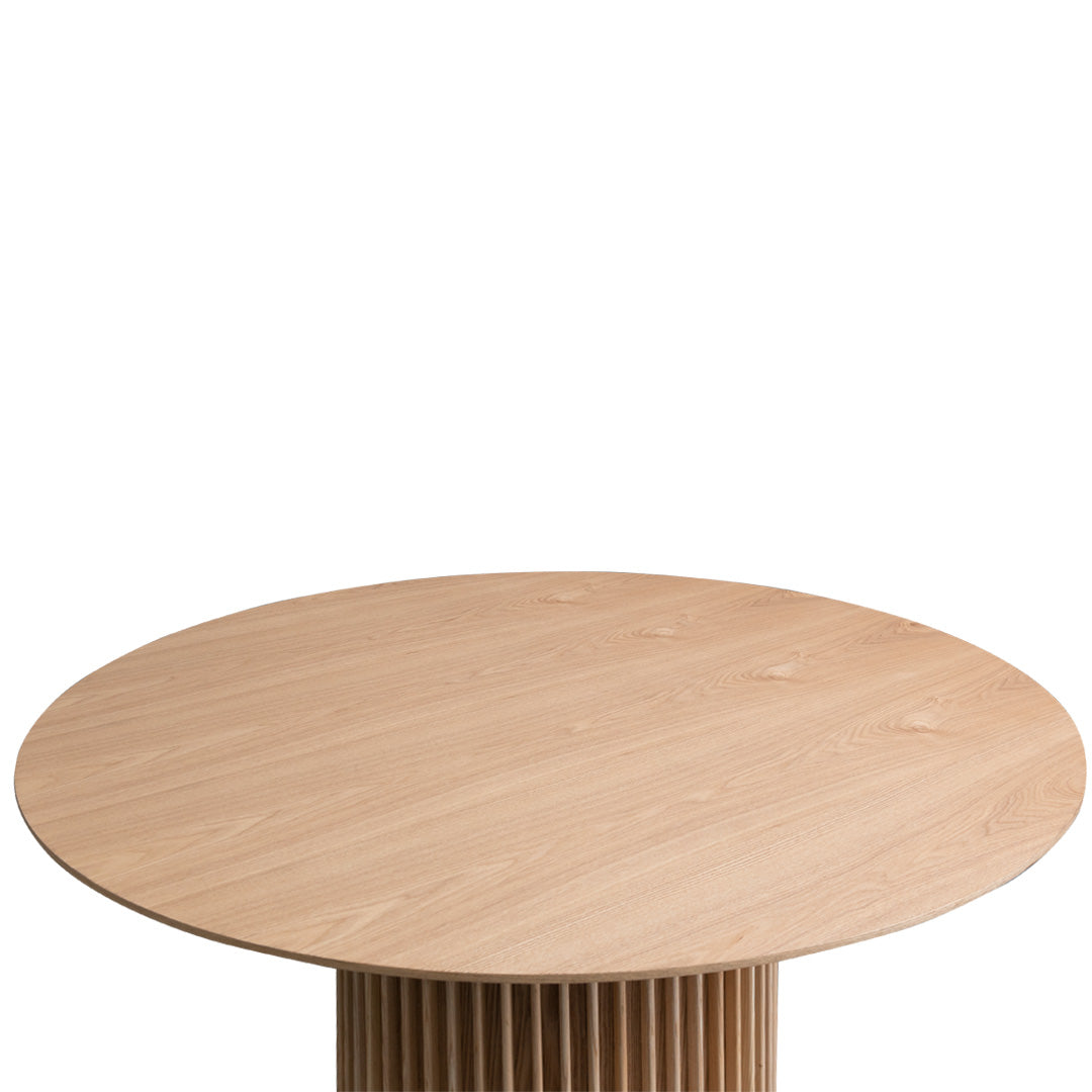 Romano 1.2m Round Wooden Dining Table - Natural