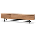 Dakota 2.1m Wooden Entertainment TV Unit - Natural