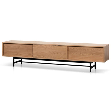 Dakota 2.1m Wooden Entertainment TV Unit - Natural